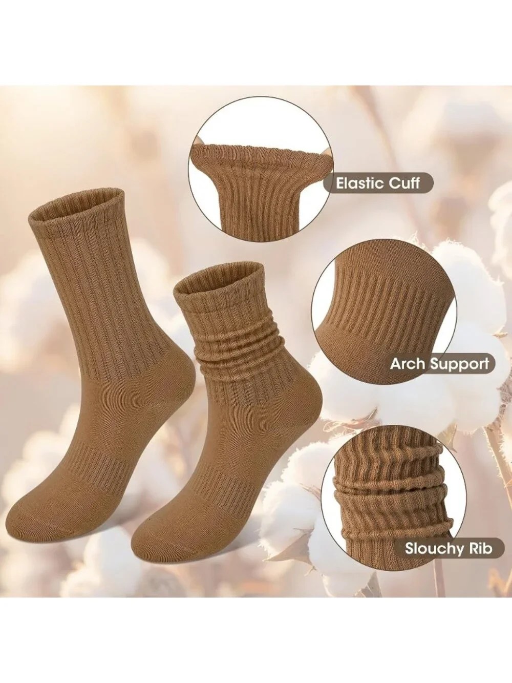 N/A slouchy socks